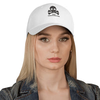 Courageous Cappen Hat - Embroidered Baseball Cap - White or Gray