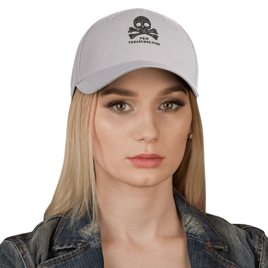 Courageous Cappen Hat - Embroidered Baseball Cap - White or Gray