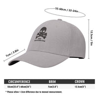 Courageous Cappen Hat - Embroidered Baseball Cap - White or Gray