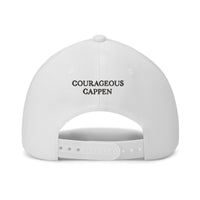 Courageous Cappen Hat - Embroidered Baseball Cap - White or Gray