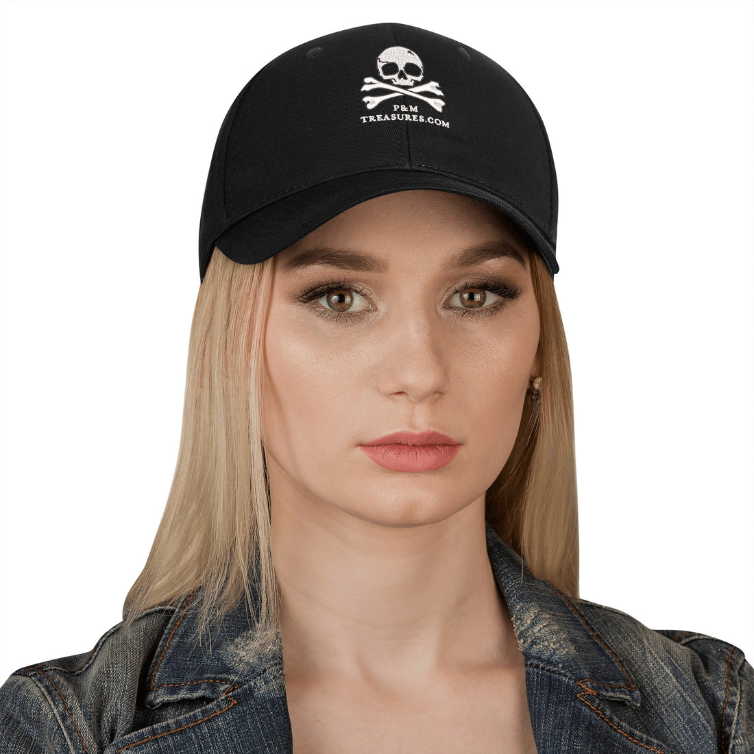 Courtney Fay Embroidered Baseball Cap - Black, Red, or Navy