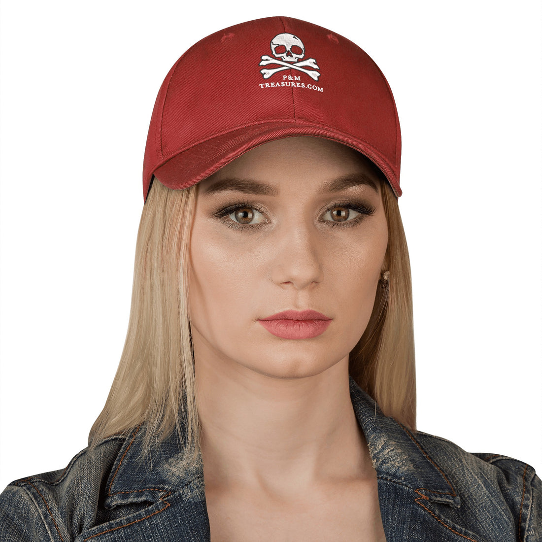 Courtney Fay Embroidered Baseball Cap - Black, Red, or Navy