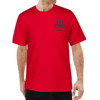 Embroidered Men's Cotton T shirt - White or Red