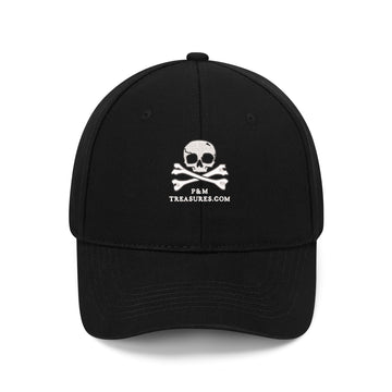 ARR PIRATETREASURE Hat - Embroidered Baseball Cap - Black, Red, or Navy