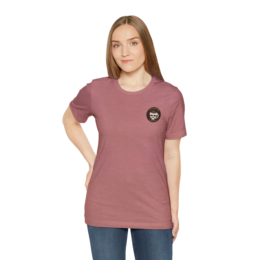 Pink Grindhead Coffee Shirt Unisex Jersey Short Sleeve Tee
