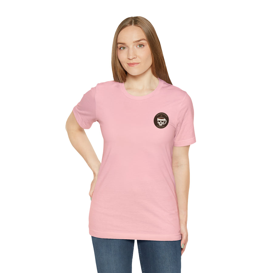Pink Grindhead Coffee Shirt Unisex Jersey Short Sleeve Tee