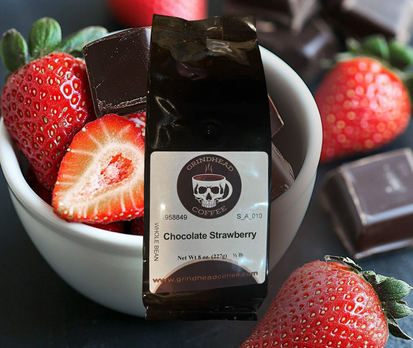 Chocolate and Strawberries - 10 Bags - Valentines Day - Coffee Lover  1/2 lb