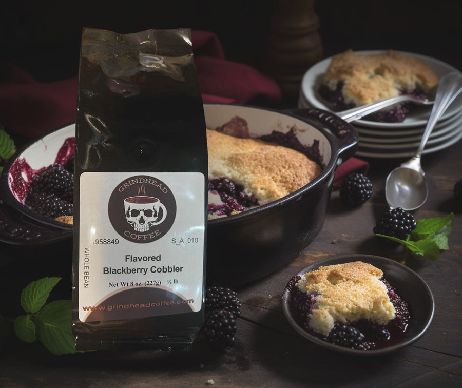 Blackberry Cobbler Coffee - 10 Bags - Blackberry Flavored Coffee - Dessert Coffee - 10 Bags -  1/2 lb