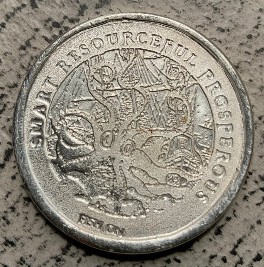 1 oz Silver Treasure Coin 1 Fishing Pirate